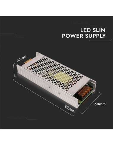 3273-Alimentatore Slim in Metallo  V A con  Uscite  IP-2