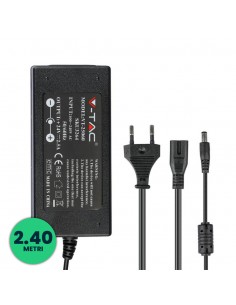 3272-Alimentatore per Strip LED  V A Plug and Play con Jack  e Cavo m con Spina-1