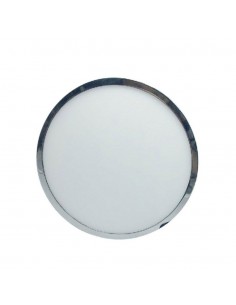 6364-Pannello LED  Montaggio a Plafone Rotondo Colore Cromato -1