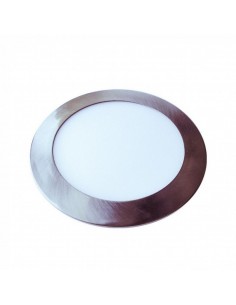 6355-Mini Pannello LED  Montaggio ad Incasso Rotondo Colore Nichel Satinato -1