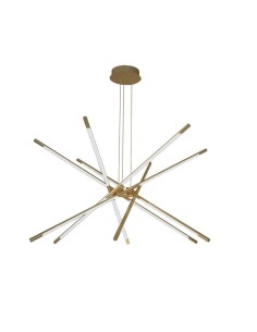 Lampada a sospensione di design a LED da 42 W 85 * 31 * 120 cm Corpo in oro 3000K