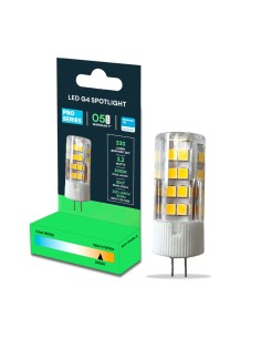 Faretto LED SAMSUNG CHIP - G4 3.2W Plastica 3000K